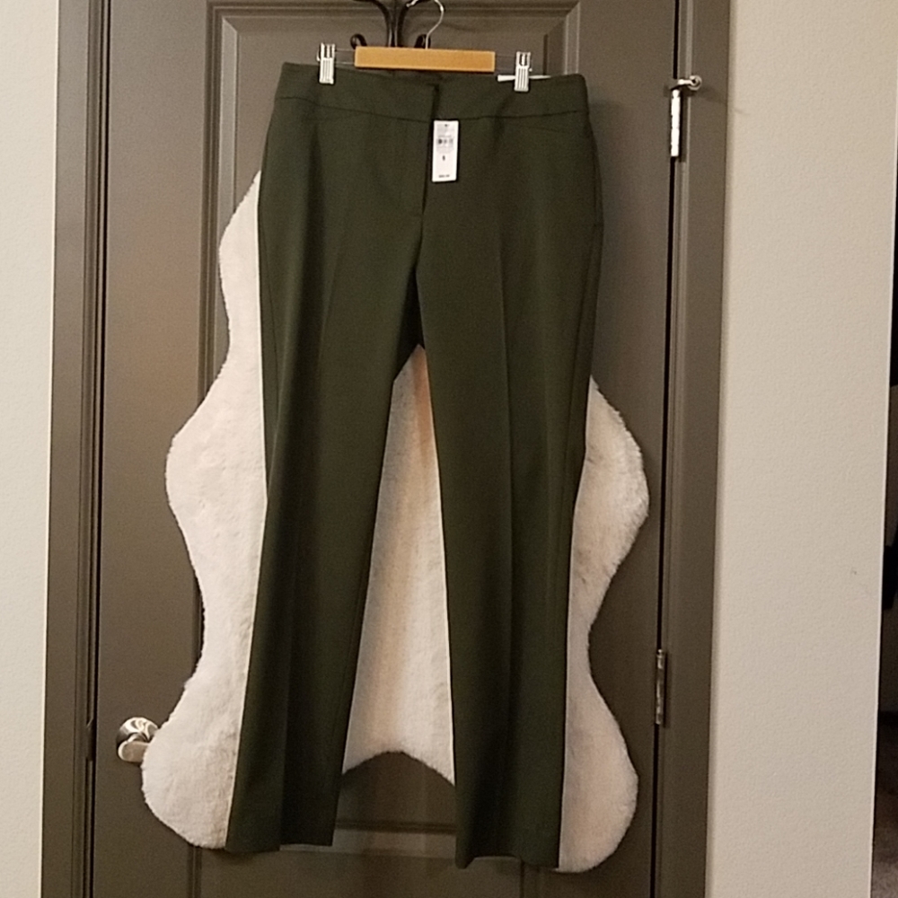 Khaki green trousers